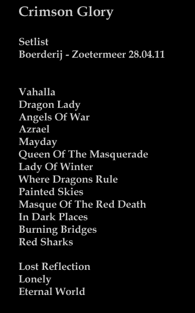 Setlist-Crimson-Glory-28-04-11