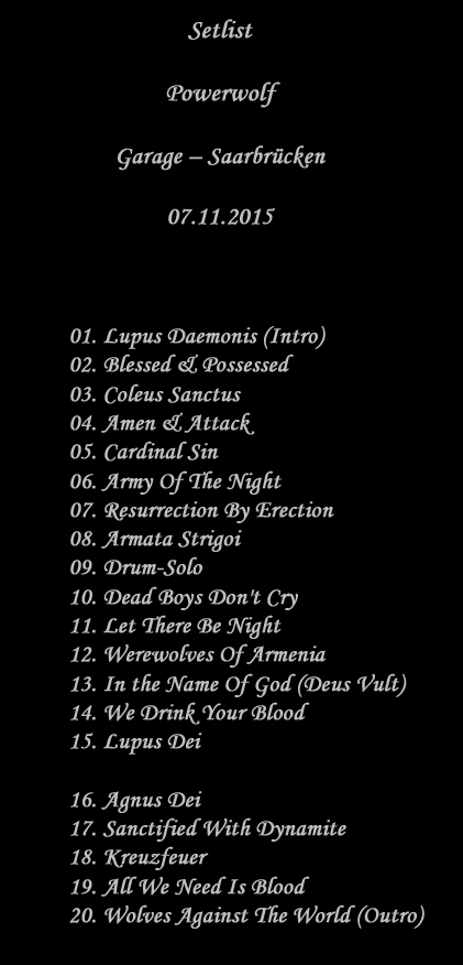 Setlist-Powerwolf-Saarbruecken-07-11-15