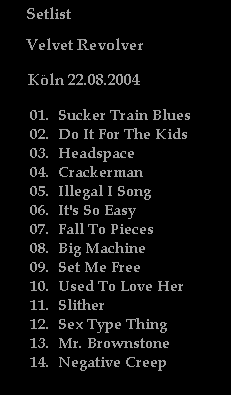 Setlist VR 22.08.04